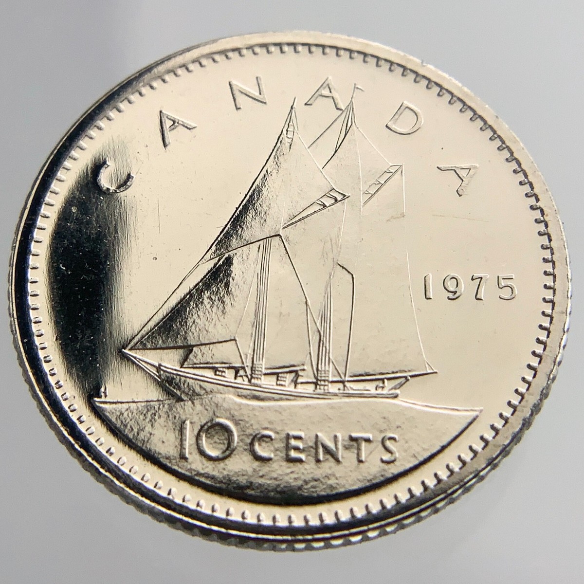 1975 Canada 10 Cents Dime KM#77.1 Uncirculated Coin Z102 | eBay