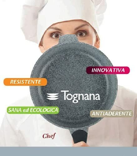 Tognana Padella Evoluta Grancucina 28 H7,8 cm Manico Bakelite Soft Touch