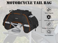 Per Tutti Motocicletta Viaterra Artiglio Impermeabile Borsa Posteriore, Nero &