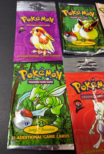 Pokémon Vintage Pack Wrapper Lot of 9 EMPTY WRAPPERS NO CARDS - Picture 2 of 8