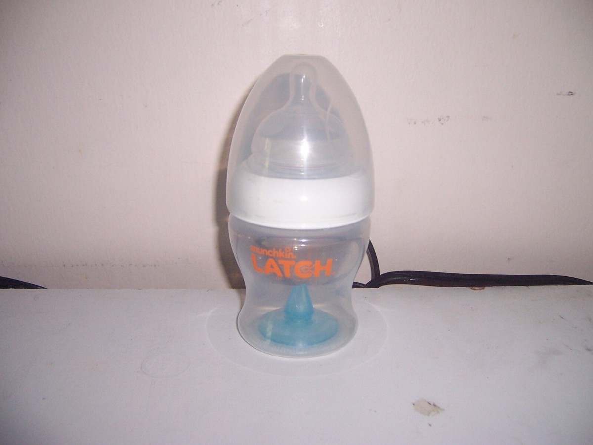 Munchkin Latch Bottle PCUltra Flexible Breast-like Nipple, BPA free redbox