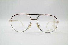 Vintage Amor AE-441 Gold Multicolored Oval Glasses Frame Eyeglasses NOS