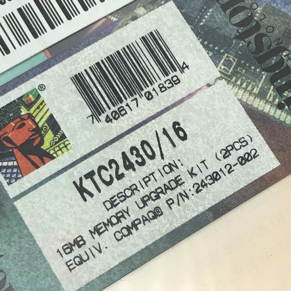 NEW 16MB EDO 2x 8MB Kingston KTC2430/16 60NS SIMM 72-PIN IBM PC or MAC Macintosh - Image 2 of 4