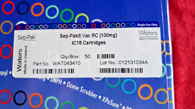 SEP-PAK WATERS, WAT043410, VAC RC (100MG) Tc18 CARTRIDGES, QUANTITY 50 PER BOX