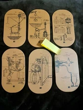 vacu vin bottle and glass double coaster