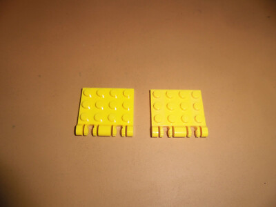 Lego 2x Platte 4x4 Scharnier Raster 44570 50337 gelb ege9