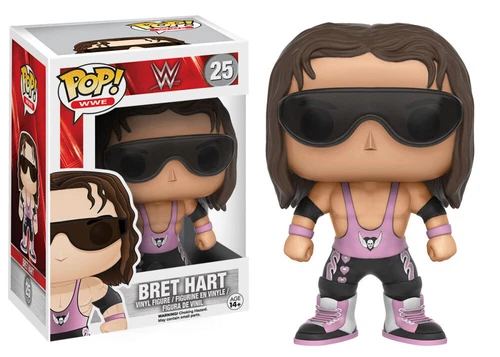 Funko POP WWE Bret Hart #25 NEW with POP PROTECTOR