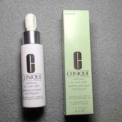 NIB Clinique Clarifying Do Over Peel Peeling Exfoliant 1 FL OZ / 30ml