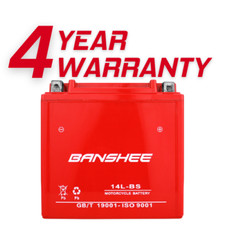 Banshee YTX14L-BS Replacement Battery for STX14L-BS, ETX14L, GTX14L-BS, WCP14L