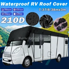 210D Waterproof Caravan RV Camper Top Roof Cover Van Weather Winter Roof Cover