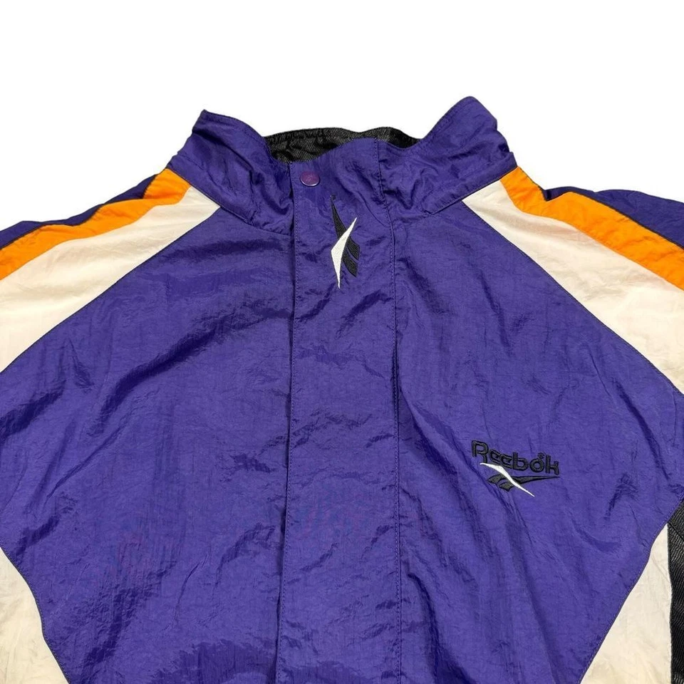Cortavientos Reebok Vintage Para Hombre XL Phoenix Suns Cremallera Completa Años 80 90 Forrado Pista Foto 2 de 4