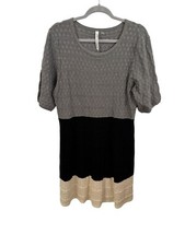 Boutique gray,black, and cream dress size 1xl