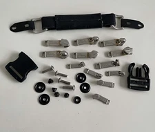 Pathfinder JHO Garment Bag Handle Strap Grip Zipper Pull Screws Clip Lot Parts