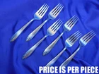 INTERNATIONAL ELSINORE STERLING SILVER SALAD FORK - GOOD CONDITION