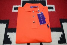 Ralph Lauren Purple Label Made in Italy 100 Cotton Pony Logo Mesh Polo Shirt