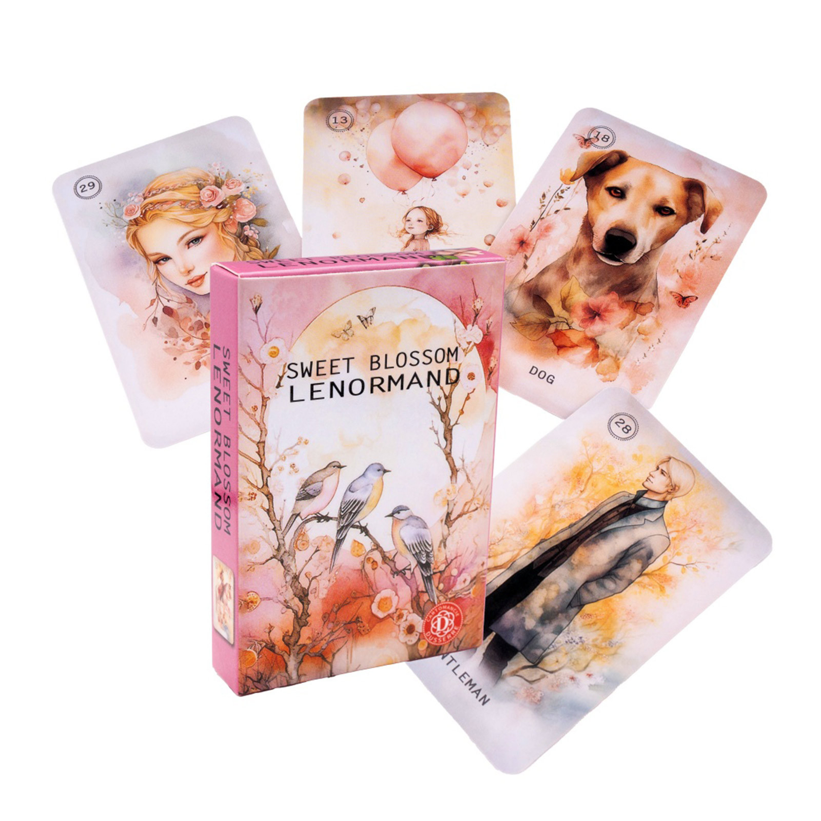 Sweet Blossom Lenormand Oracle Card Original Tarot Cards Flower Tarot Table Card