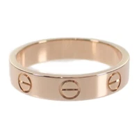CARTIER Love Ring Small Model Ring K18 Pink Gold Size 49 US 4.5 Women's ISY