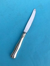 Tafelmesser, 800 Silber, Violinen Muster, 26,5 cm, NR Klinge, Wien~1900, ungrav.
