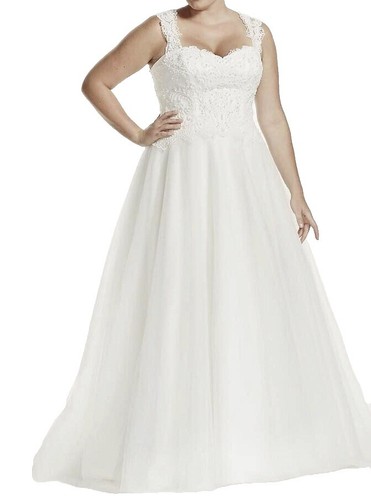 Brianna Women's Scallop Embroidered Gown - Elegance Evening Dress For Weddings, Parties & Special Occasions