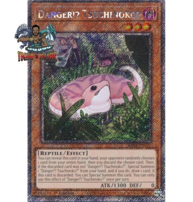 Yugioh! 1x Danger!? Tsuchinoko? RA04-EN027 Platinum Secret Rare 1st Ed NM