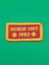 Honor Unit 1982 Award Patch Quality Unit Gauze Back BSA Boy Scouts America NEW