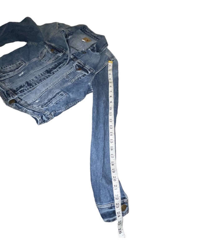 Women’s American Eagle Button Down Jean Jacket Si… - image 7