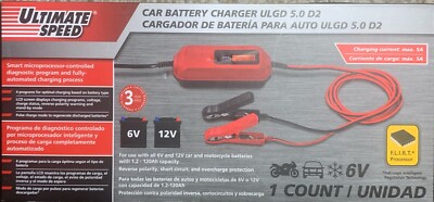 Car Battery Charger With Smart Microprocessor-controlled Diagnostic Program.