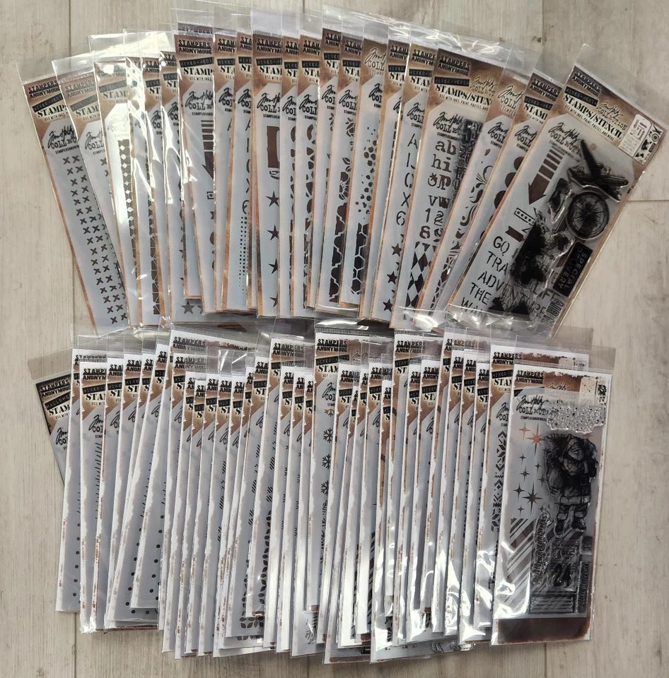 Juego de estampillas transparentes y plantillas de Tim Holtz Stampers Anonymous TÚ ELIGES más de 35 estilos Foto 2 de 2