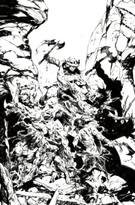 Conan the Barbarian #1 Cover J 1:10 Incentive Torre Virgin B&W Titan 2023 NM+