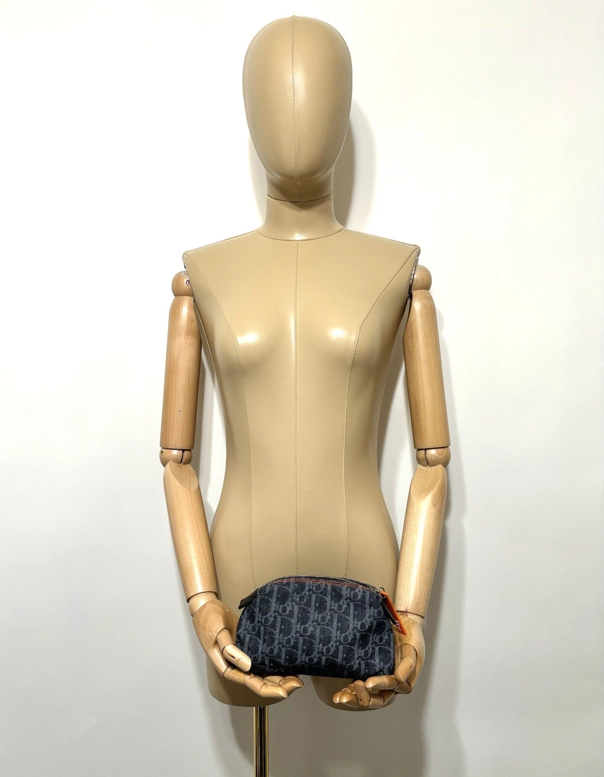 SAC À PIÈCES VINTAGE CHRISTIAN DIOR BY JOHN GALLIANO MARINE DENIM SAC