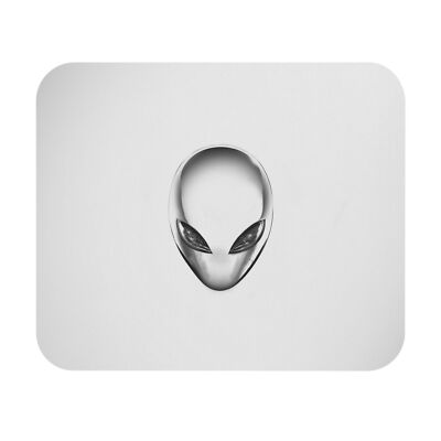 Alienware Eclipse Head Final, White Gaming Mouse Pad (Rectangle)