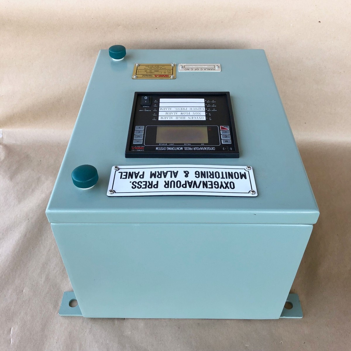 HANLA OVMS50 OXYGEN VAPOR PRESSURE MONITORING ALARM PANEL HL