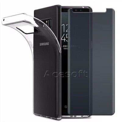 Privacy Premium Real Screen Protector TPU Case for Samsung Galaxy Note 8 N950U