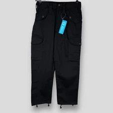 FORT WORKWEAR Black Cargo Combat Trousers SIZE 30"/76cm BRAND NEW bnwt