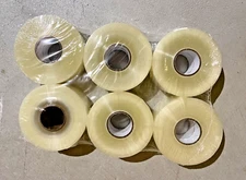 6 Large Rolls Intertape USA 2" X 218.7 Yards Clear Carton Sealing Packing Tape