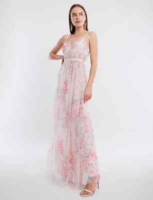 NWT BCBG MAXAZRIA Amelia Floral Tulle Gown Sz 10-$548 | eBay