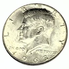 # C6826    KENNEDY HALF DOLLAR   COIN,   1968-D