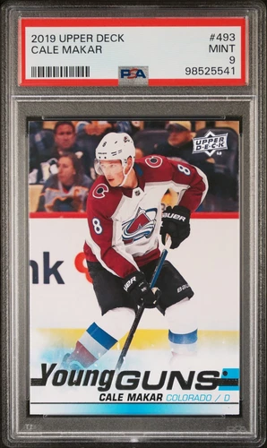 2019-20 Cale Makar Young Guns Rookie Card (RC) #493 PSA 9 Mint