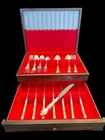 Gorham Sterling Silver Melrose Flatware Set Serves 8  + 3 Serving Pieces Vintage