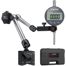 Digital Dial Indicator Gauge 0-1"/25.4mm Magnetic Base Auto Off Measuring Tool