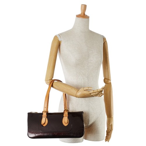 LOUIS VUITTON Monogram Vernis Rosewood Avenue Handbag Shoulder Bag M93510 Wo... - Picture 8 of 8