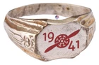 WW2 Pilot ring 1941 Air force WWII Propeller Military Army Size 12.5 Signet jewe