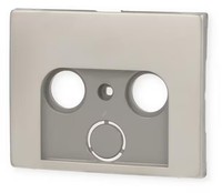 Berker 12017014 ZentralstüCk FüR Antennen-Steckdose 2- Und 3Loch, K.5, Edelstahl