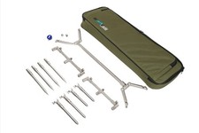 Summit Tackle Stainless Steel Colosseum Rod Pod Kit 3 Rod Adjustable Buzz Bars