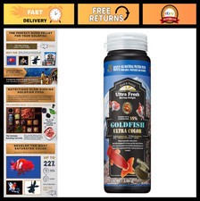 Color Enhancing Goldfish Food - All Natural Slow Sinking Pellets, 4.6 oz