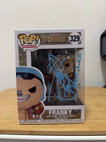 One Piece Anime Franky Signed Japanese JVA Kazuki Yao Funko Pop JSA LOA