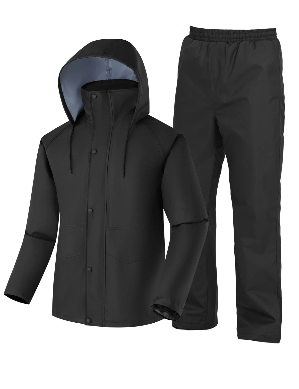 2 PCS Waterproof Rain Suits For Men Jacket Pants Lightweight Hiking Gear Golf