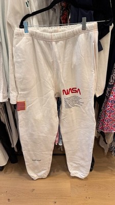 HERON PRESTON x SS18 NASA SWEATPANTS - White, Medium