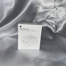   Genuine Apple 35W Dual USB-C Port Adapter A2571 iPhone 15 / 16 Charging Cable