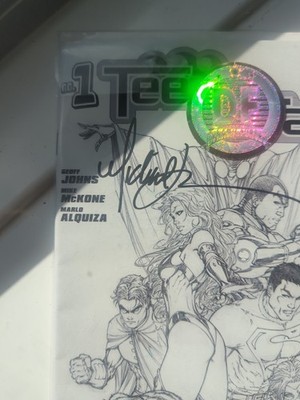 1st Teen Titans Turner Sketch Cover Signed Michael Turner 109/199 DC Comics